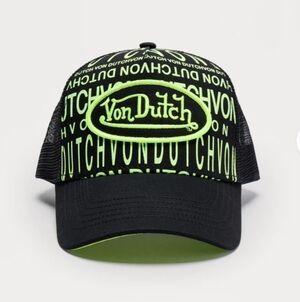 Von Dutch Verbiage Trucker Hat - Green